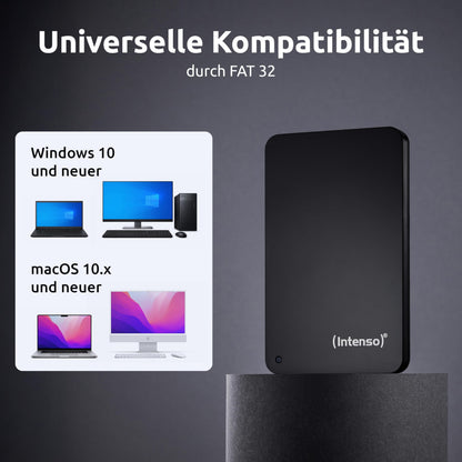 Intenso Portable Hard Drive 1TB Externe Festplatte USB 3.2 Refurbished