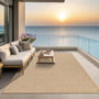 the carpet Kansas Outdoor Teppich Jute-Look Nature 140 x 200 cm – strukturiertes Flachgewebe in Naturton