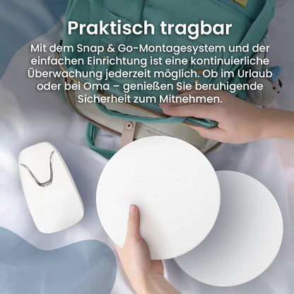Babysense 7 kontaktloser Baby-Bewegungsmonitor mit 2 Sensormatten