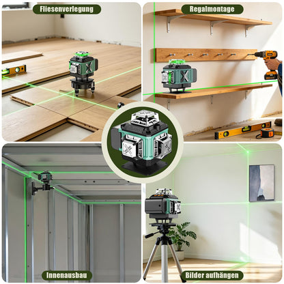 ENRIPRT Kreuzlinienlaser M03-16 grün 4x360° selbstnivellierend