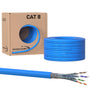 Redstar24 CAT 8 S/FTP Verlegekabel LSZH 50m - 40 Gbit/s. Aufgerolltes Kabel für 40 Gbit/s Datenübertragung in Netzwerk-Infrastrukturen.