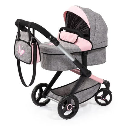 Bayer Design Xeo Puppenwagen wandelbar als Puppenjogger 17033AA. Modular für Puppentransport und realistisches Rollenspiel.
