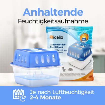 Idelia Luftentfeuchter Granulat Nachfüllpacks, 24er Set à 400 g