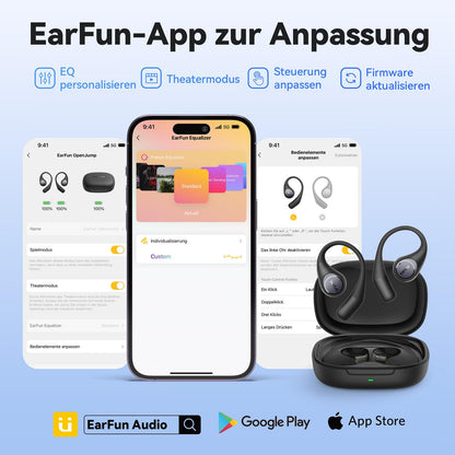 EarFun OpenJump Open-Ear Kopfhörer, Bluetooth, Hi-Res Audio, LDAC