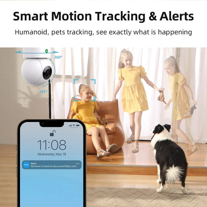 aosu 4MP Innen WLAN Überwachungskamera Homekit - 2er Set