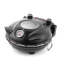 KLAIF Pizzaofen elektrisch 420 °C mit 31 cm Keramik-Pizzastein 1200 W, schwarz, mit Sichtfenster