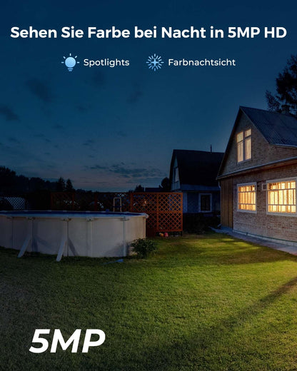 Reolink Argus 3 Pro 2K Überwachungskamera Aussen mit Solarpanel