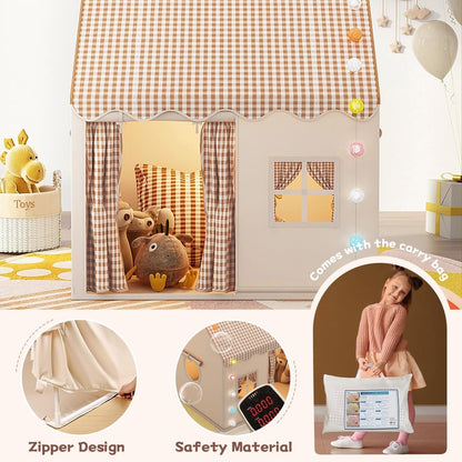 MUHMUH Spielzelt für Kinder, Indoor Spielhaus mit Fenstern