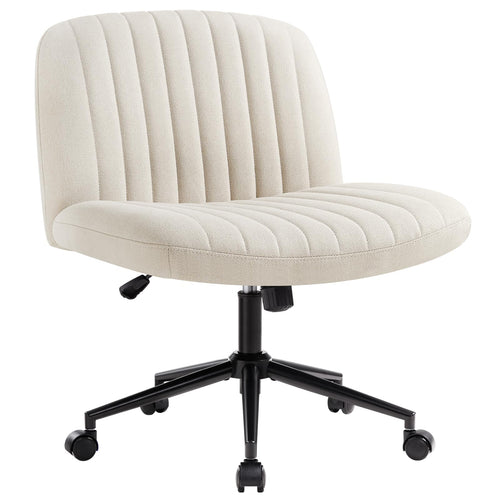 IWMH Bürostuhl Stoffpolsterung ohne Armlehnen - Beige. Beiger Bürostuhl mit Stoffbezug, ohne Armlehnen. Zum Sitzen am Schreibtisch.