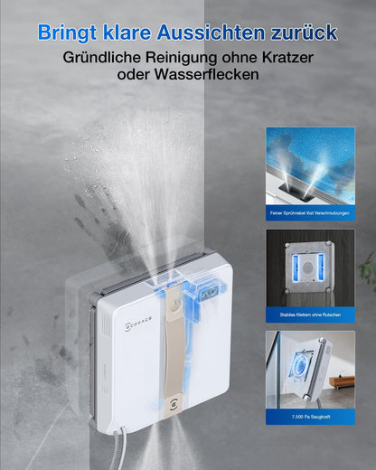 ECOVACS WINBOT MINI Fensterputzroboter mit Ultraschall-Zerstäubung