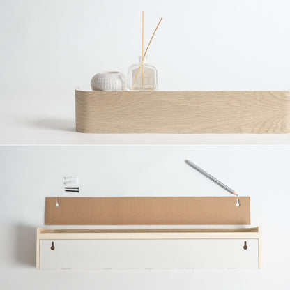 Kazai Toke moderne Design-Wandgarderobe - Eiche weiss