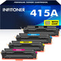 Kompatibel für HP 415A W2030A Toner 4er-Pack M479fdw mit Chip: Vier Farblasertonerkartuschen für Farbdruck.