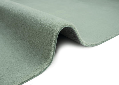 the carpet Relax Kurzflor-Teppich in Felloptik, Grün, 140 x 200 cm