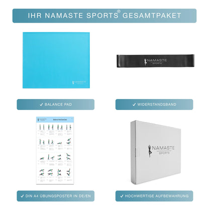 NAMASTE Sports Balance Pad XXL – rutschfestes Trainingspad 50x40 cm