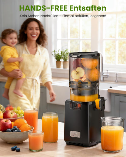 LINKChef Slow Juicer Entsafter - Grosse 130mm Öffnung