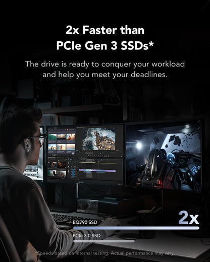 Lexar EQ790 M.2 NVMe Solid State Drive 1TB - PCIe Gen4