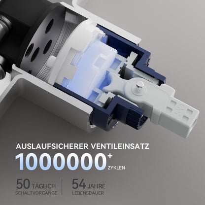 CECIPA X203S Küchenarmatur ausziehbar mit Brause, Edelstahl gebürstet