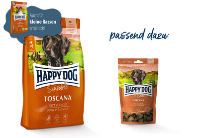 Happy Dog Sensible Toscana M Trockenfutter Ente & Lachs 12,5 kg