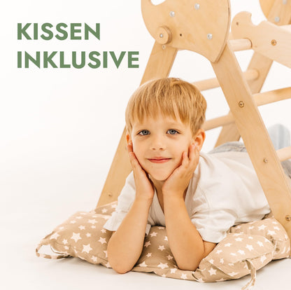 Goodevas 5-in-1 Montessori Klettergerüst Set mit Rutsche, 1-3 Jahre
