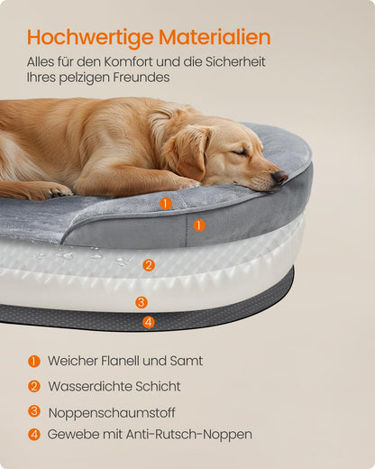 Feandrea Hundebett orthopädisch für grosse Hunde, 106 x 76 cm