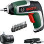 Bosch IXO 7 Akkuschrauber 3,6 V mit Winkel-Aufsatz – Amazon Edition, kompaktes Gehäuse und LED-Lichtring