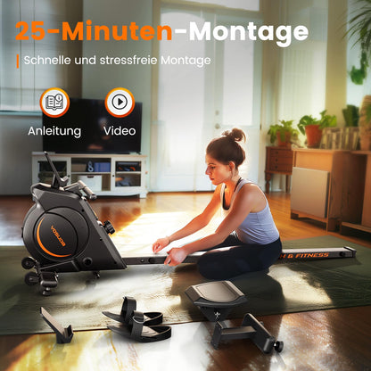 YOSUDA Rudergerät H-181, magnetisch, 16 Widerstandsstufen, klappbar