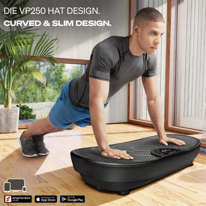 Sportstech VP250 Vibrationsplatte - Muskelaufbau & Fitness