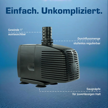 Kerry Electronics Teichpumpe KEP3000N, 3.000 l/h, 230 V, 60 W