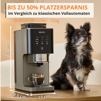 Krups Coffee Crush Extra Kaffeevollautomat SA402AE0 Beige