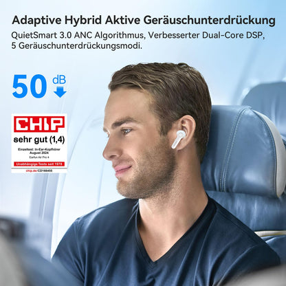 EarFun Air Pro 4 Bluetooth Kopfhörer mit adaptivem Noise Cancelling