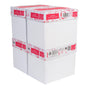 Basic Druckerpapier A4 Kopierpapier weiss CIE 160 – 10.000 Blatt: Stapel weisser A4-Blätter zum Drucken und Kopieren von Dokumenten.