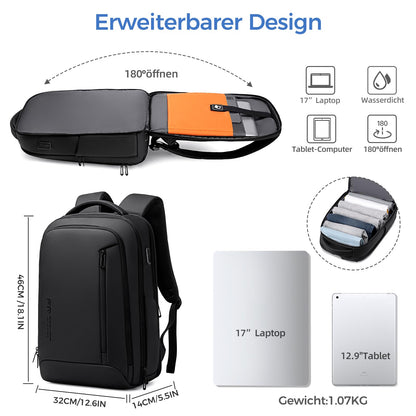 Fenree.geer Laptop Rucksack 17 Zoll 2216-GM für Arbeit und Reisen