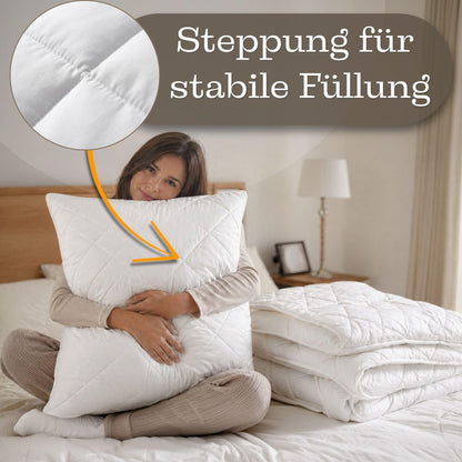 Amazinggirl Ganzjahresdecke-Set 2x 135x200 + 2x 80x80 cm Microfaser