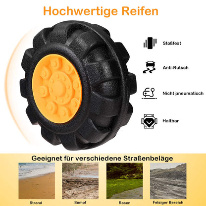 COSTWAY Sitzbagger für Kinder, Rutschbagger mit Horn und Ablagefach