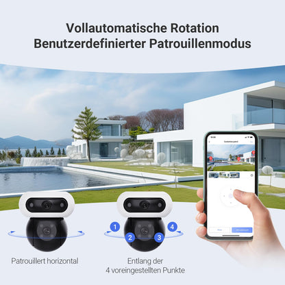 EZVIZ C90 Dual WLAN Überwachungskamera Aussen - Dual-Objektiv