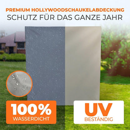 Kronenburg Schutzhülle für Hollywoodschaukel 3-4 Sitzer 600D Grau