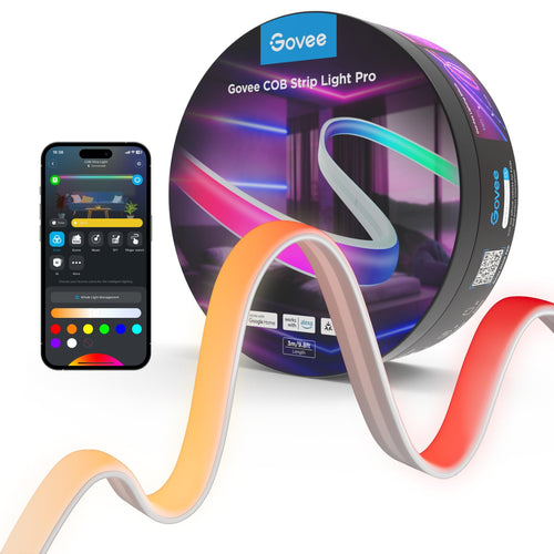 Govee COB Strip Light Pro 3m – Smart LED Streifen RGBIC WW, ein flexibler 3m COB-Streifen für smarte RGBIC-WW-Ambientebeleuchtung.