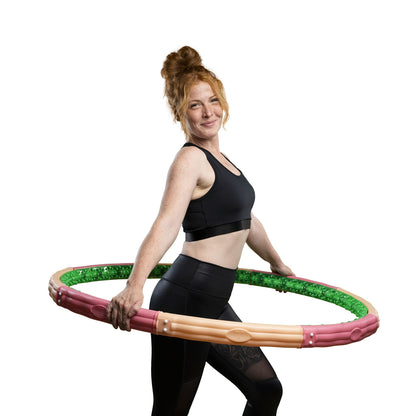 HOOPOMANIA Titan Hoop Hula Hoop – 3,1 kg für Erwachsene. Ein schwerer, runder Hula Hoop (3,1 kg) für Core-Training und Fitness.