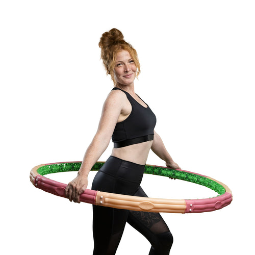 HOOPOMANIA Titan Hoop Hula Hoop – 3,1 kg für Erwachsene. Ein schwerer, runder Hula Hoop (3,1 kg) für Core-Training und Fitness.