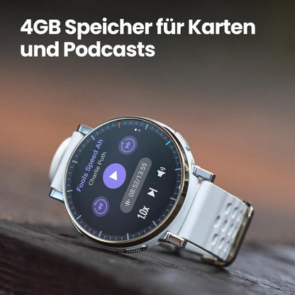Amazfit Active 3 Premium 45mm GPS Lauf-Smartwatch mit AMOLED-Display