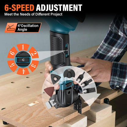 Pohicoo Akku Multifunktionswerkzeug für Makita 18V, Multitool