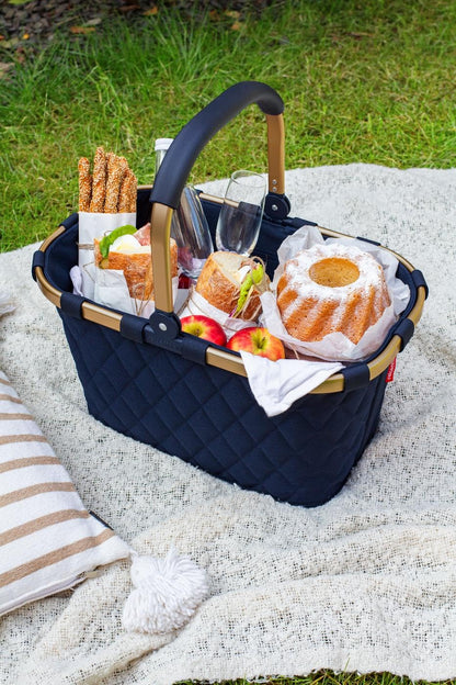 reisenthel carrybag frame rhombus Einkaufskorb - midnight gold