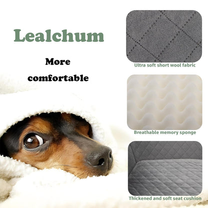 Lealchum Sicherheits Autositz für Hunde - Large, Black/Brown