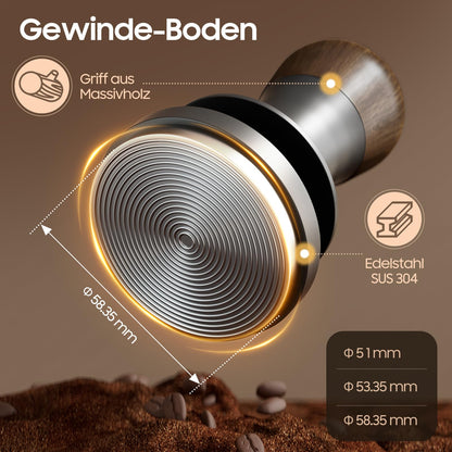 MHW-3BOMBER Flash Tamper 2.0 Espresso-Tamper 58,35 mm