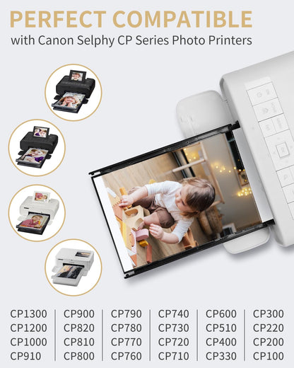 Markurlife KP-108IN Fotopapier Set 108 Blatt für Canon Selphy CP1500