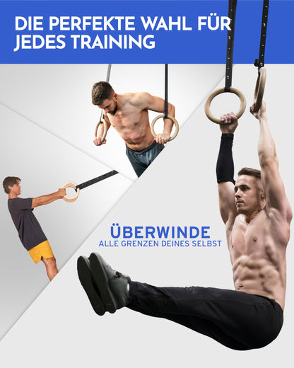 NEOLYMP Turnringe Birkenholz – Gymnastikringe für Indoor & Outdoor