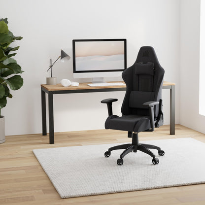 Corsair TC100 Relaxed Gaming Stuhl Stoff Grau/Schwarz