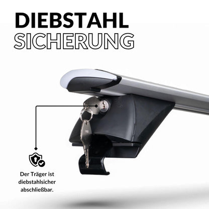 Owen Dachträger 3.0 Pro für bündige Reling - Silber 120cm