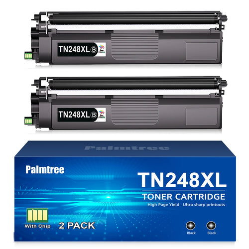 Palmtree TN248XL Toner kompatibel Brother - Schwarz. Schwarze Tonerkassette. Ermöglicht präzise Schwarzweißdrucke in Brother Laserdruckern.