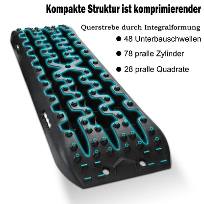 Lospitch Anfahrhilfe Recovery Board 2er-Set für Sand, Schnee, Schlamm
